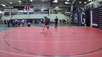 207 lbs 5th Place Match - Faith Spicer, Ottawa University vs Brooklyn Jackman, William Woods