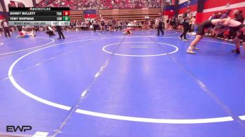 150 lbs Quarterfinal - Sonny Bullett, Tahlequah Boys High School vs Toby Shipman, Coweta