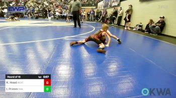 52 lbs Round Of 16 - Kase Hood, Weatherford Youth Wrestling vs Ira Primm, Shelton Wrestling Academy