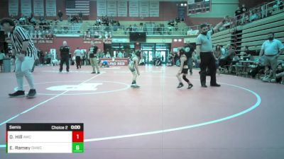 8U - 43 lbs Semis - Owen Hill, Apache Wrestling Club vs Easton Ramey, Oak Hill Wrestling Club