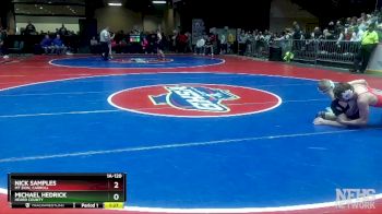 1A-120 lbs Quarterfinal - Michael Hedrick, Heard County vs Nick Samples, Mt Zion, Carroll