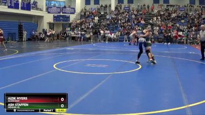 106 lbs Cons. Round 2 - Aizik Myers, ALLEN EAST vs Ash Staffen, Mendon HS