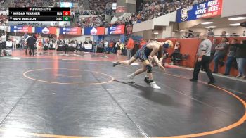 A - 138 lbs Cons. Round 3 - Rafe Willson, Custer Co. (Miles City) vs Jordan Warner, Frenchtown