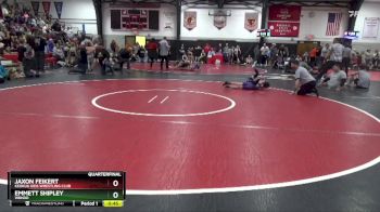 Quarterfinal - Jaxon Feikert, Keokuk Kids Wrestling Club vs Emmett Shipley, WBNDD