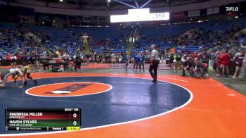 110 lbs Cons. Round 1 - Marrissa Miller, Monticello vs Haven Sylves, Lake Villa (Lakes)