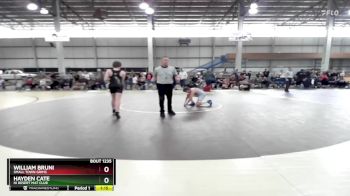 105 lbs Round 3 - William Bruni, Small Town Grims vs Hayden Cate, Hi Desert Mat Club