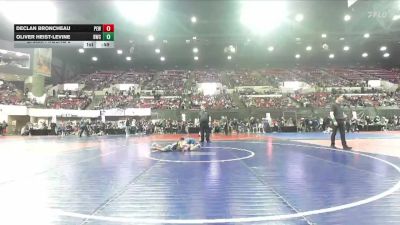 62 lbs Champ. Round 2 - Oliver Heist-Levine, Bozeman Wrestling Club vs Declan Broncheau, Palouse Elite Wrestling