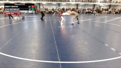 Silver 133 lbs Quarterfinal - Emmitt Newton, Coe vs Zyan Westbrook, Quincy