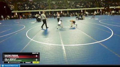 63 lbs Round 4 - Mila Sebolt, Sebolt Wrestling Academy vs Saydie Freese, Moyer Elite Wrestling