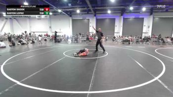 43 lbs Quarterfinal - Easton Snook, Team Real Life vs Easton Lopez, Team Coalinga
