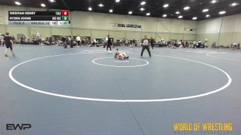 68 lbs Consi Of 4 - Kristian HEnry, Tulsa Elite 12U 2 vs Ryzen Johns, OK Elite 12U Black