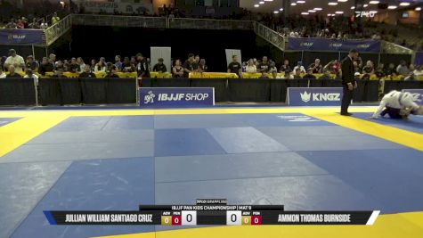 Jullian William Santiago Cruz vs Ammon Thomas Burnside 2026 Pan Kids Jiu-Jitsu IBJJF Championship