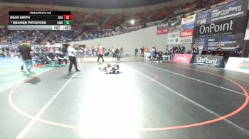 2A/1A Boys 120 Cons. Round 3 - Braiden Pitchford, Gold Beach Boys vs Dean Smith, Siletz Valley Boys