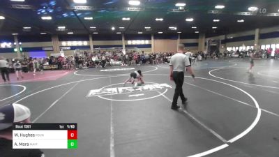 90 lbs Round Of 16 - Will Hughes, Roundtree Wr Acd vs Adam Mora, Mayfair HS