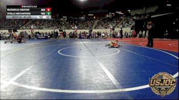 65 lbs Consi Of 4 - Magnolia Benton, Honey Badgers Wrestling Club vs Stella McCarther, Prodigy Elite Wrestling