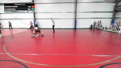 145 lbs Rr Rnd 3 - George Dennis, Indiana Outlaws Black vs AJ Snatchko, Micky's Maniacs White