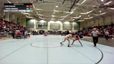108 lbs Champ. Round 2 - Ryan Khazaei, Mt Carmel vs Diego Herrera, Mater Dei Catholic