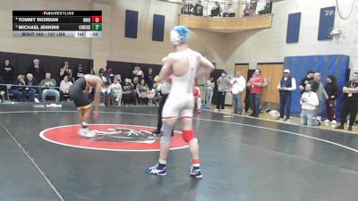 157 lbs Consi Of 8 #1 - Tommy Riordan, Hingham vs Michael Jenkins, Chicopee