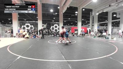 Masters B FS - 100 lbs Cons. Round 2 - Brent Holtrop, Frisco Texas Jacks Wrestling vs Luis Onofre, Mad Cow Wrestling Club