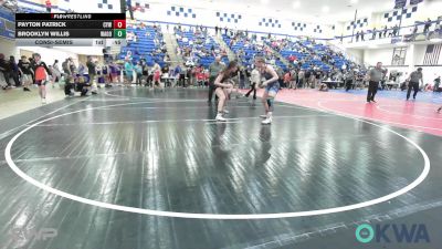 138 lbs Consolation - Payton Patrick, Coweta Tiger Wrestling vs Brooklyn Willis, Wagoner Takedown Club