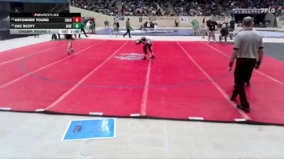 126 lbs Champ. Round 1 - Kevondre Young, Christian County vs Zac Scott, Johnson Central