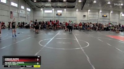 98 lbs Round 2 (6 Team) - Jordan Bates, Youngstown Elite vs Mason DellaPenta, Full Circle Green