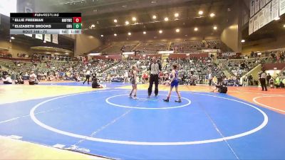 70 lbs Round 2 - Ellie Freeman, Mountain Home Flyers Youth Wrestling Club vs Elizabeth Brooks, Greenwood Wrestling Academy