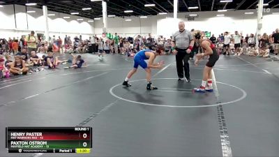 96 lbs Round 1 (6 Team) - Henry Paster, Mat Warriors Red vs Paxton Ostrom, Mayfield Mat Academy