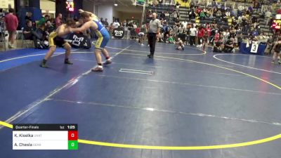 250 lbs Quarterfinal - Kaden Kiselka, Unattached vs Adam Chesla, Derry