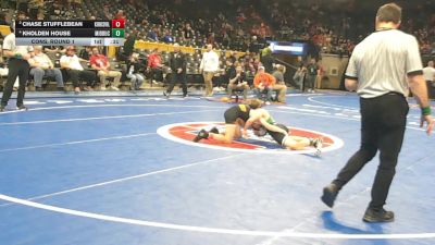 106 Class 2 lbs Cons. Round 1 - Chase Stufflebean, Kirksville vs Kholden House, Mid-Buchanan