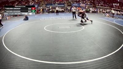 D 1 165 lbs Cons. Round 1 - Holden LeBoeuf, H.L. Bourgeois vs Kayden Roussel, Dutchtown