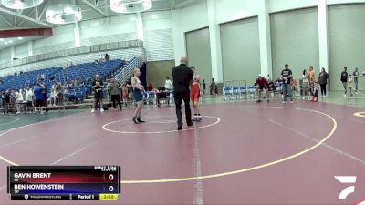 86 lbs 1st Place Match - Gavin Brent, MI vs Ben Howenstein, SD