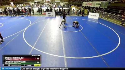 98 lbs Quarterfinal - Jayden Rodriguez, Laguna Hills Hawkeye WC vs Vincent Gosswiller, Granite Wrestling Club