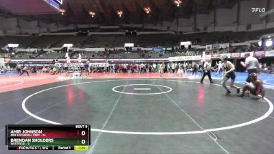 132 lbs Quarters & Wb (16 Team) - Amir Johnson, Erie Cathedral Prep vs Brendan Sholders, Westfield