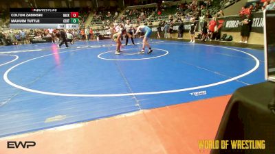 105 lbs Round Of 16 - Colton Zabinski, Backyard Brawlers Midwest vs Maxuim Tuttle, Central Kansas Young Lions