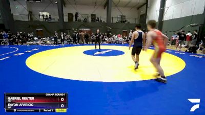 144 lbs Champ. Round 1 - Gabriel Reuter, AK vs Eayon Aparicio, WA