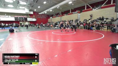 152 lbs Cons. Round 3 - Collin Taylor, Napa High School vs Kevin Martinez, Alhambra High School