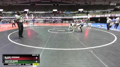 133 lbs Placement (16 Team) - Weston Bare, Coker University vs Blaise Verdino, Liberty