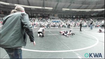 66 lbs Consolation - Gabriel Edgerton, SEOK CRADLE KINGS vs Wyatt Tate, Bridge Creek Youth Wrestling