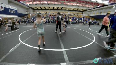 60 lbs Rr Rnd 2 - Steven Manship, Harrah Little League Wrestling vs Piper Staggs, Ponca City Wildcat Wrestling