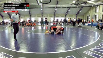 125 lbs Cons. Round 4 - Taveon Moss, Hiram College vs Jacob Sombronski, Seton Hill