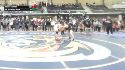 165 lbs Quarterfinal - Aidan Tattrie, Coventry vs Nick Andruchow, West Warwick