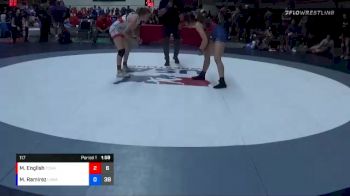 117 lbs Round 3 (10 Team) - Mackenzie English, TCWA vs Mia Ramirez, LAWA