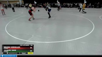 190 lbs Champ. Round 2 - Braden Vermeulen, Illinois vs Zahquel Davis, Florida