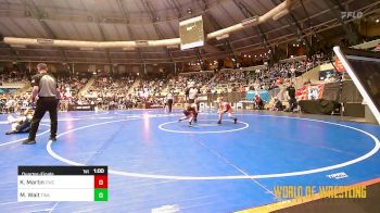 70 lbs Quarterfinal - Kohen Martin, Claremore Wrestling Club vs Mace `The Mauler` Wait, Terminator Wrestling Academy