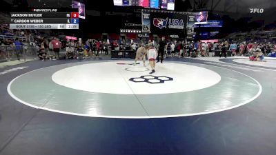 150 lbs Cons. Sub-rd Of 16 - Jackson Butler, PA vs Carson Weber, IL