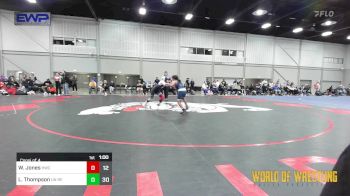 80 lbs Consi Of 4 - Wynter Jones, Husky Wrestling Club vs Lily Thompson, Untouchables Girls RED