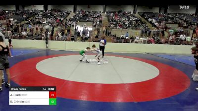 73 lbs Consolation - Jaxon Clark, Georgia vs Bryson Grindle, North Hall Jr Trojans