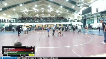 90 lbs Cons. Round 4 - Beau Bieker, Fruitland vs Landon Hovley, Emmett