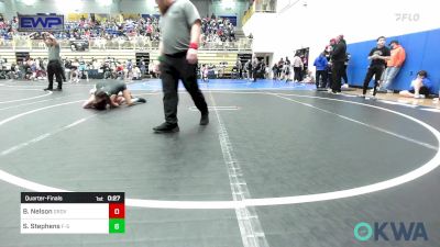 85 lbs Semifinal - Sophia Stephens, F-5 Grappling vs Callaway Battenfield, Raw Wrestling Club